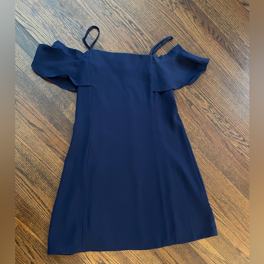 Sugar Lips Navy Blue Drop Sleeve Dress. Size Small